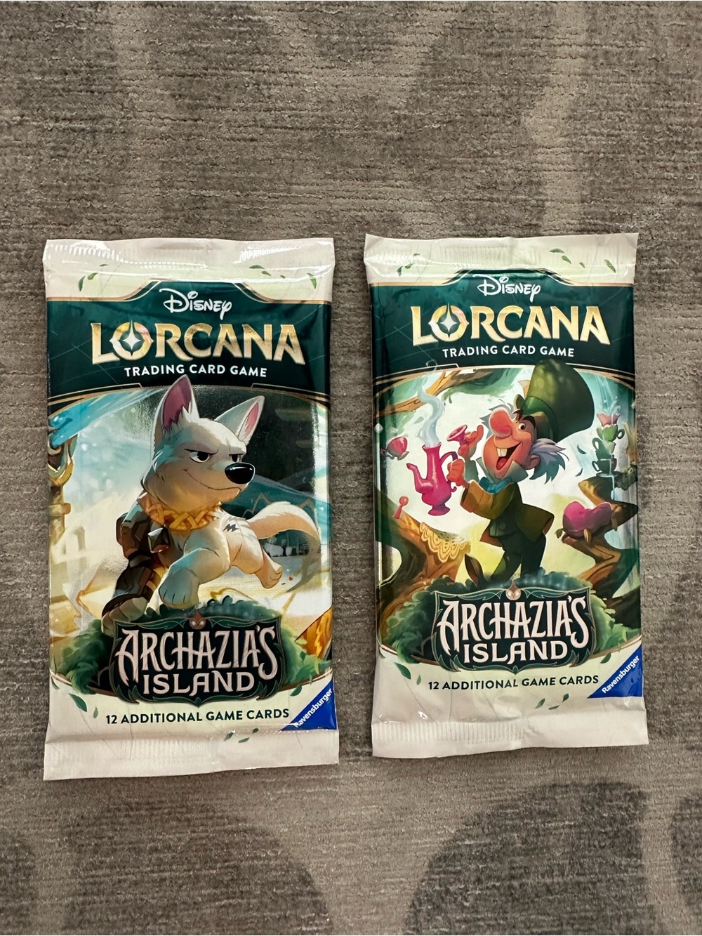 Disney Lorcana trading cards 2 packs